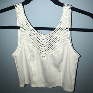 White crop top